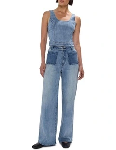 Michelle Straight Leg Jean in Bronte Blue