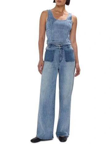 Michelle Straight Leg Jean in Bronte Blue