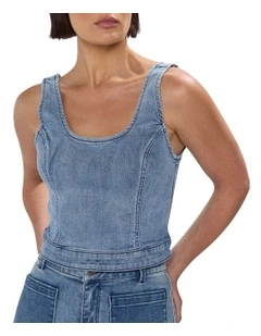 Michelle Denim Top in Bronte Blue