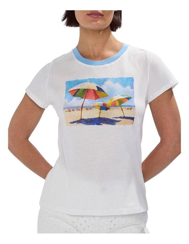 Made For Beach Other Tee in White image 1