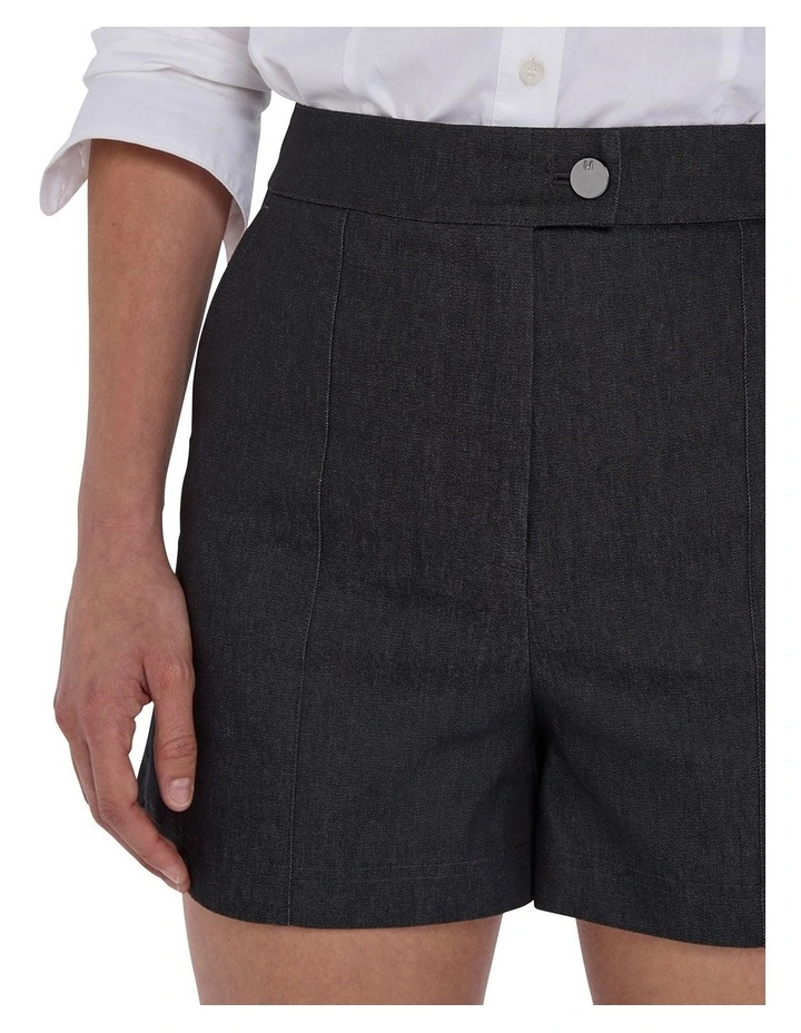 Tate Smart Denim Short in Washed Black image 3