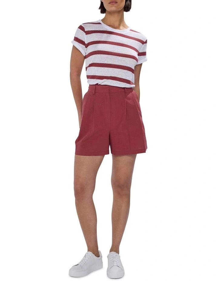 Moonstruck Seersucker Short in Dark Mahogany image 1