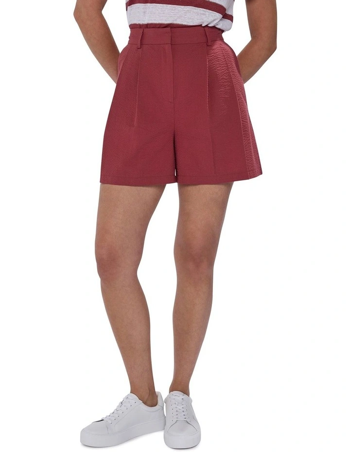 Moonstruck Seersucker Short in Dark Mahogany image 2