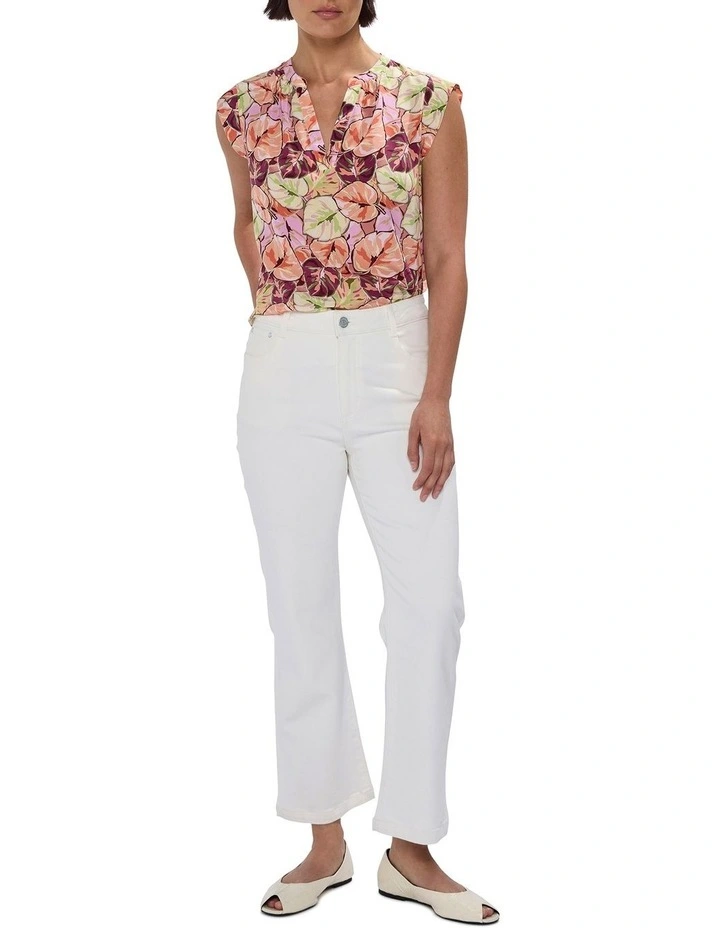 Plant Touch This Silk Top in Pink Multi image 2