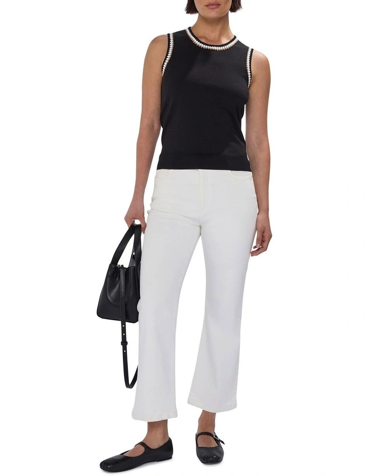 Cory Knit Tank in Black image 2