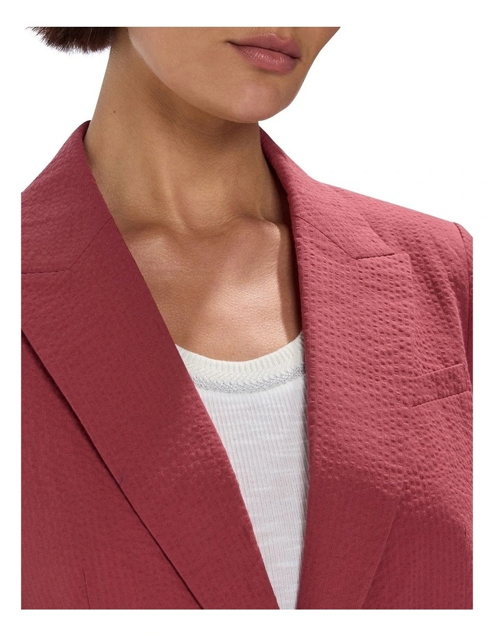 Moonstruck Seersucker Blazer in Dark Mahogany image 3