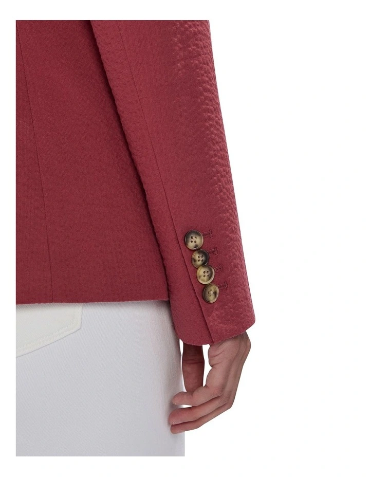 Moonstruck Seersucker Blazer in Dark Mahogany image 4