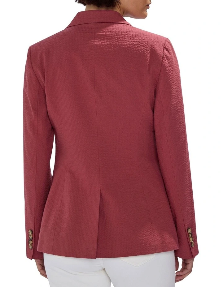 Moonstruck Seersucker Blazer in Dark Mahogany image 5