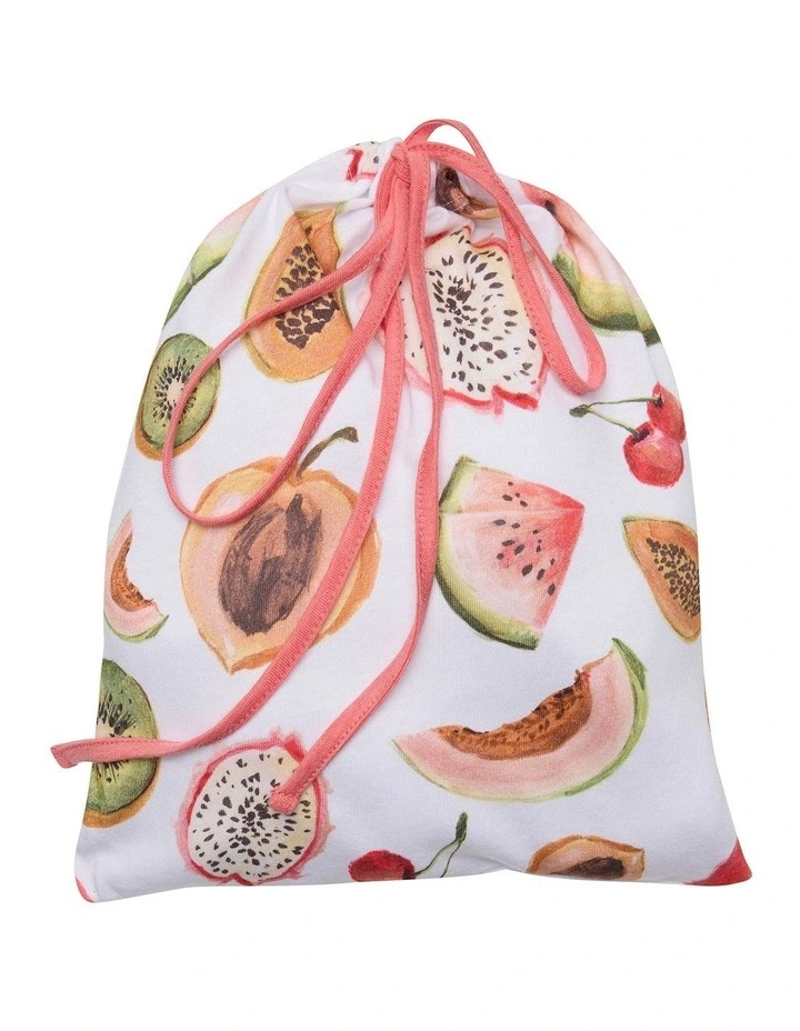 Pawpaw-some Pyjama Tee Set in Coral Multi image 4