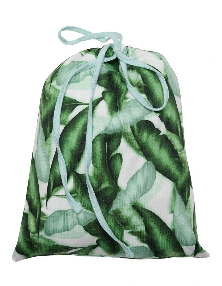 Hot Tropics Pyjama Tee Set in Green Multi image 4