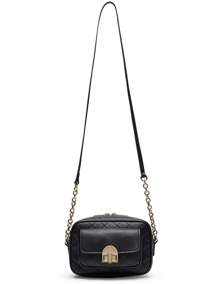 Candie Leather Camera Bag in Black image 1