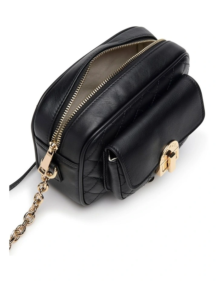 Candie Leather Camera Bag in Black image 4