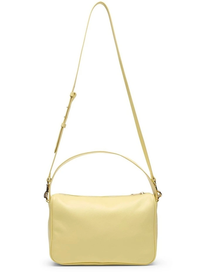 Asha Leather Shoulder Bag in Butter image 2