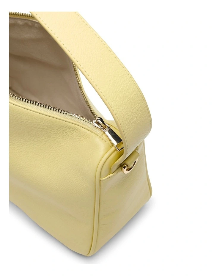 Asha Leather Shoulder Bag in Butter image 4