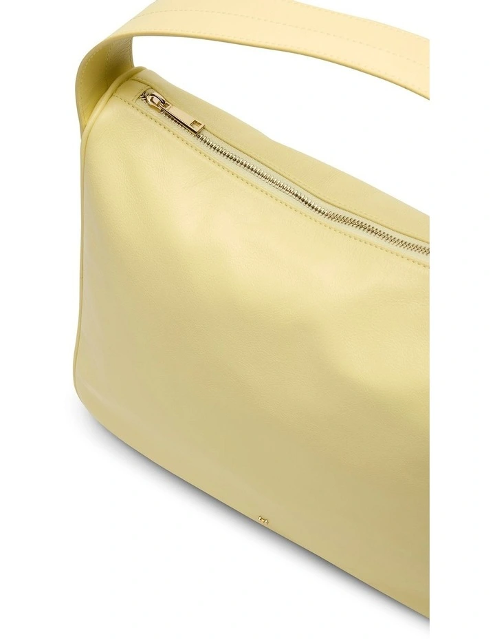 Asha Leather Tote Bag in Butter image 3