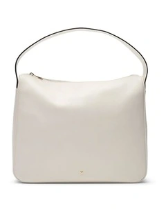 Asha Leather Tote Bag in Ivory