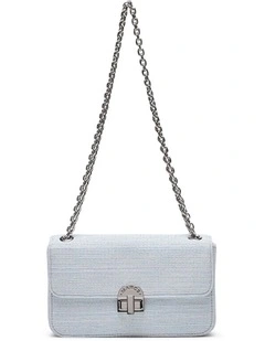 Sussex Tweed Crossbody Bag in Periwinkle