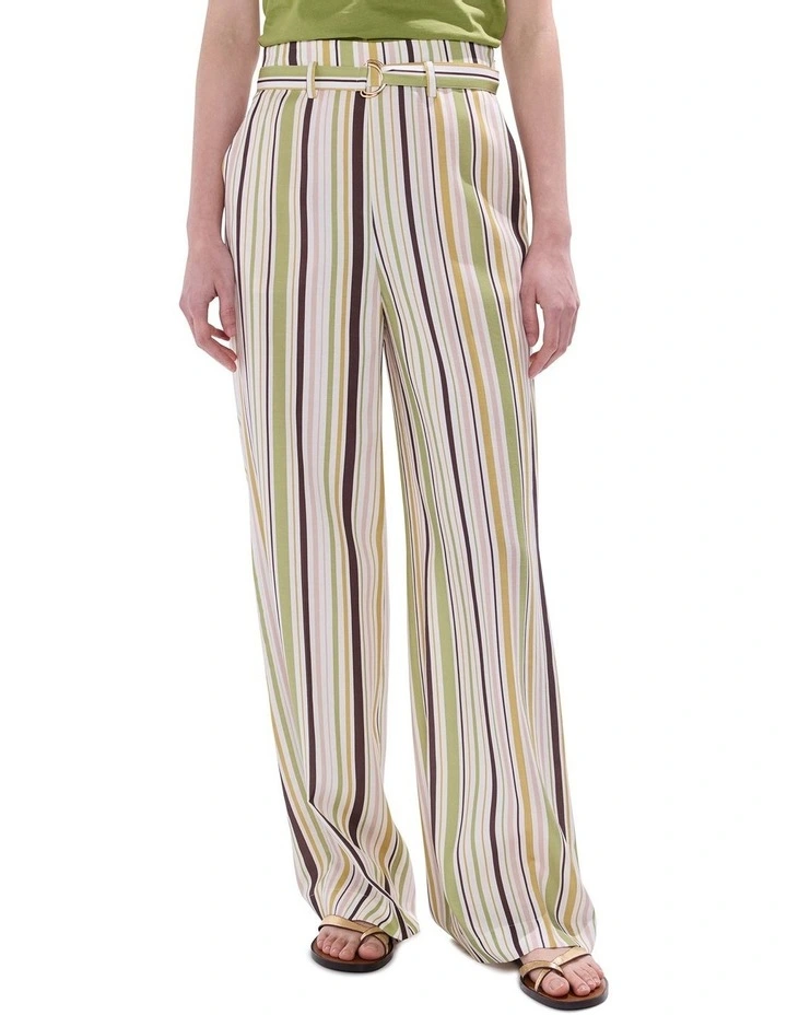 In The Spot-stripe! Pant in Green Stripe image 2