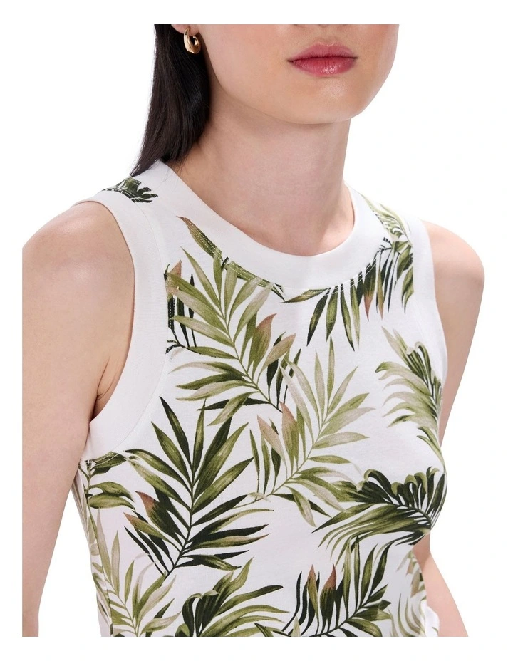 Leaf The City Tank in Ivory Multi image 3