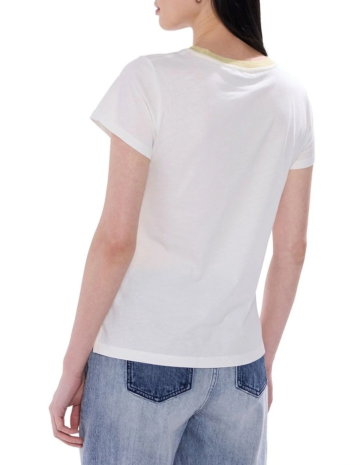 Palm Cove Tee in White image 4
