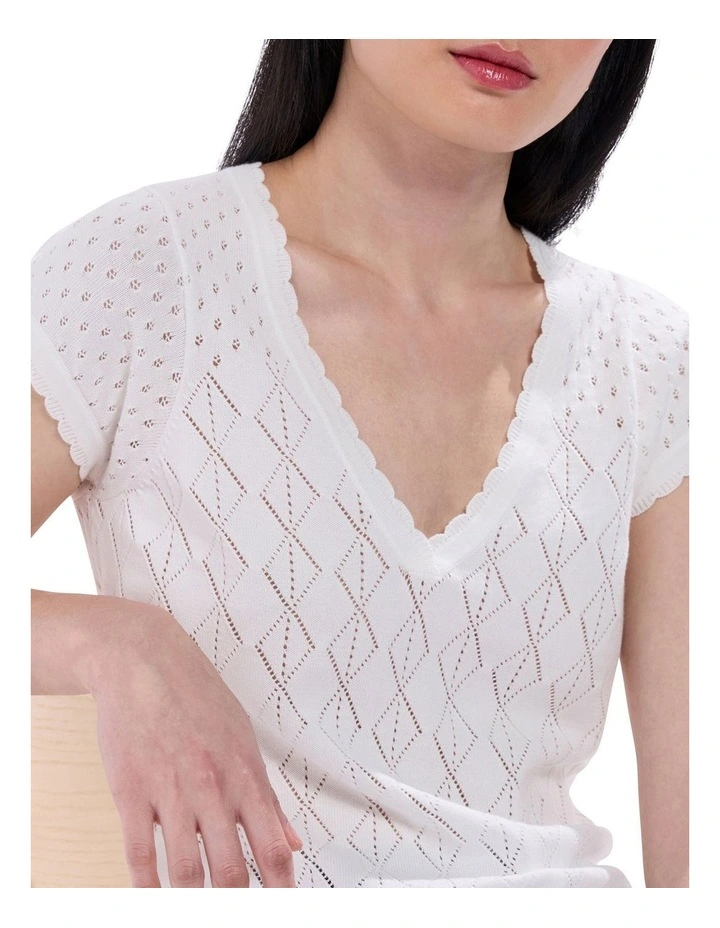 Ordinary Knit in White image 3