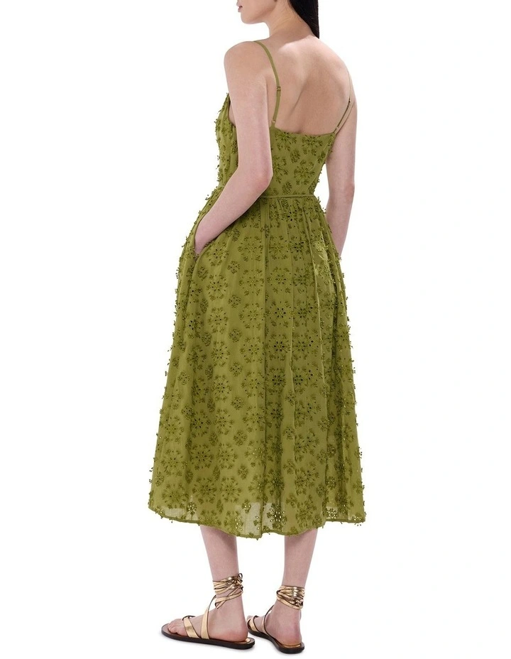 We Were A Movie Dress in Olive image 3