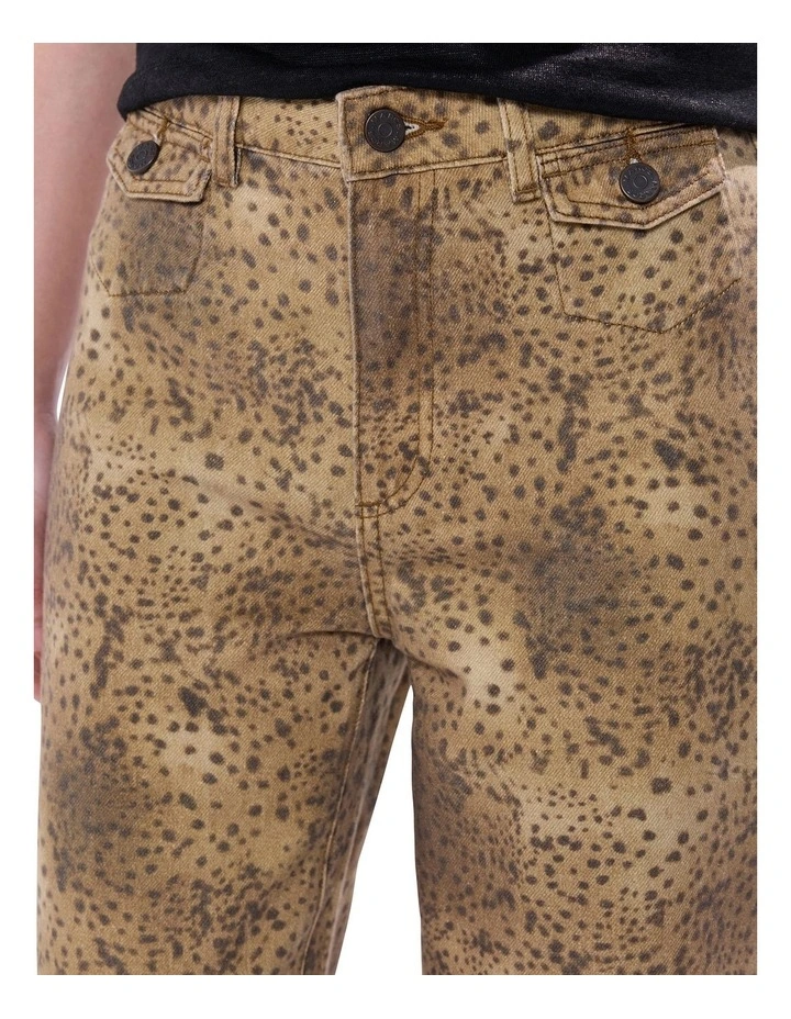 Spot To The Top Jeans in Brown Multi image 3