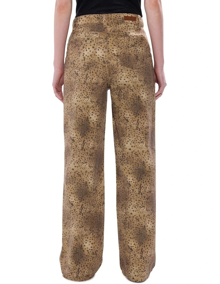 Spot To The Top Jeans in Brown Multi image 4