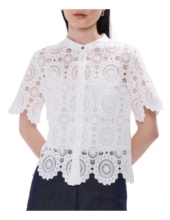 Juni Lace Top in White
