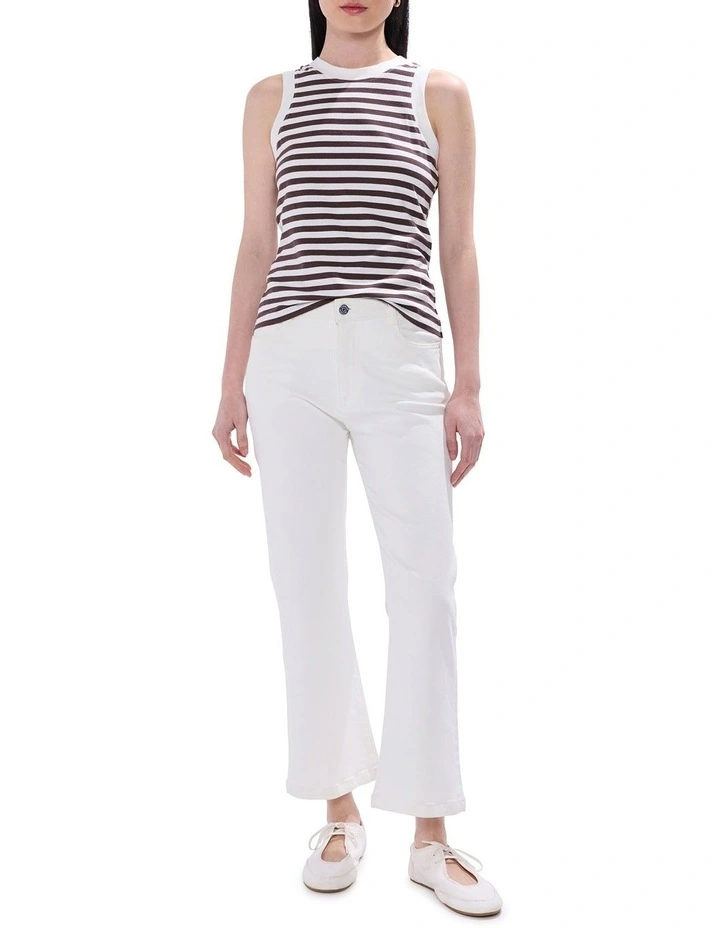 Fabulous Stripe Tank in Brown Stripe image 4