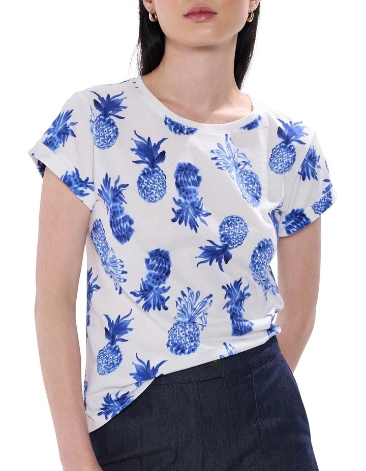 It's Sour Time Tee in White Multi image 1