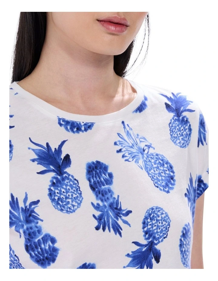 It's Sour Time Tee in White Multi image 4