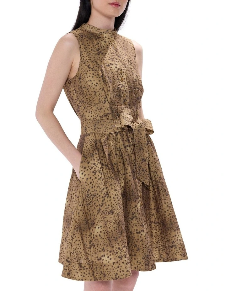 Spot To The Top Dress in Brown Multi image 2