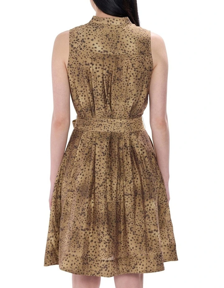 Spot To The Top Dress in Brown Multi image 4