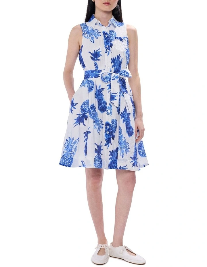 It's Sour Time Dress in White Multi image 1