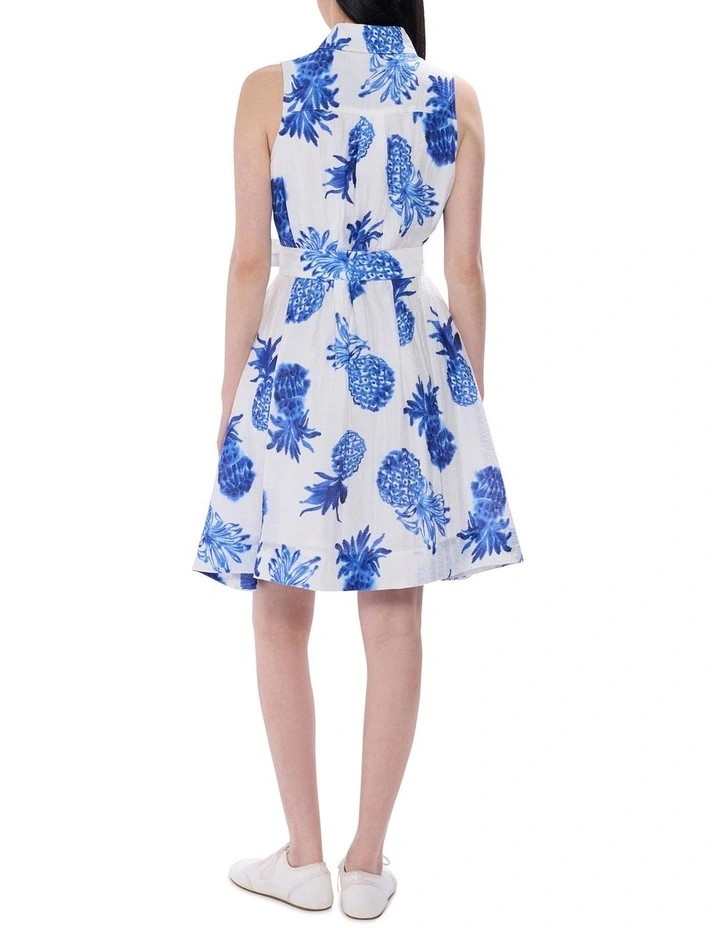 It's Sour Time Dress in White Multi image 3