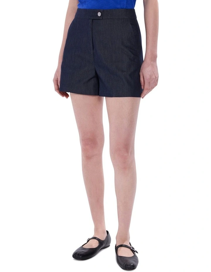 Spencer Smart Denim Shorts in Indigo image 2