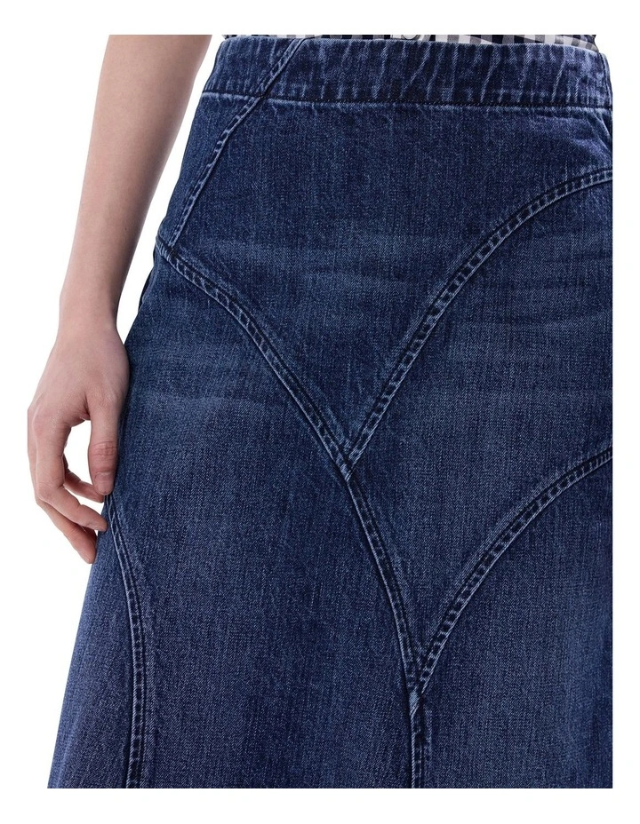 Madison Denim Skirt in Galaxy Blue image 3