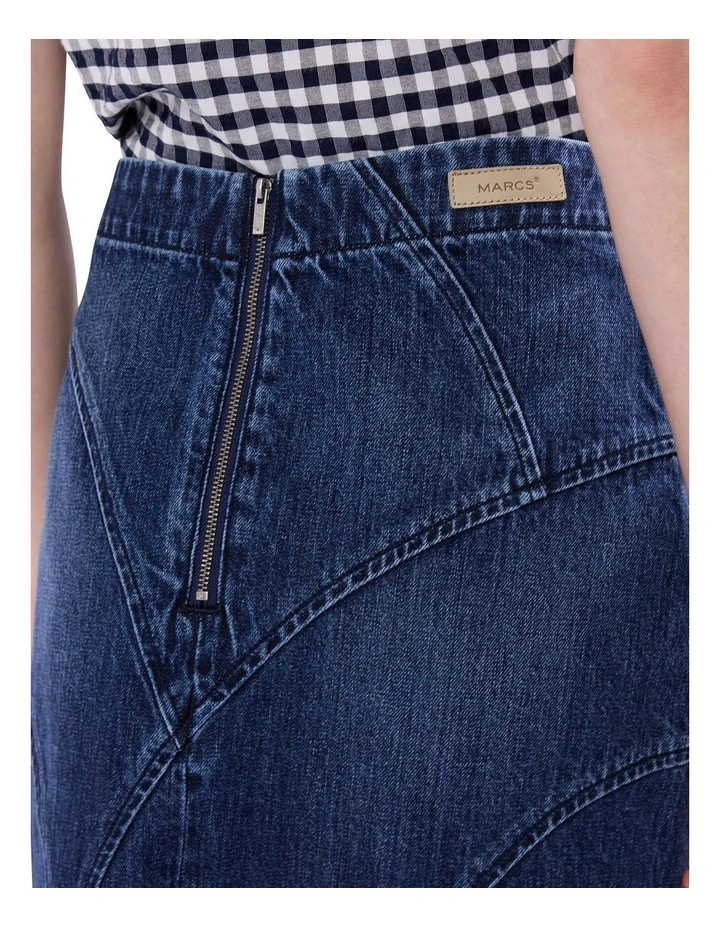 Madison Denim Skirt in Galaxy Blue image 4