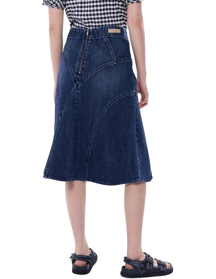 Madison Denim Skirt in Galaxy Blue image 5