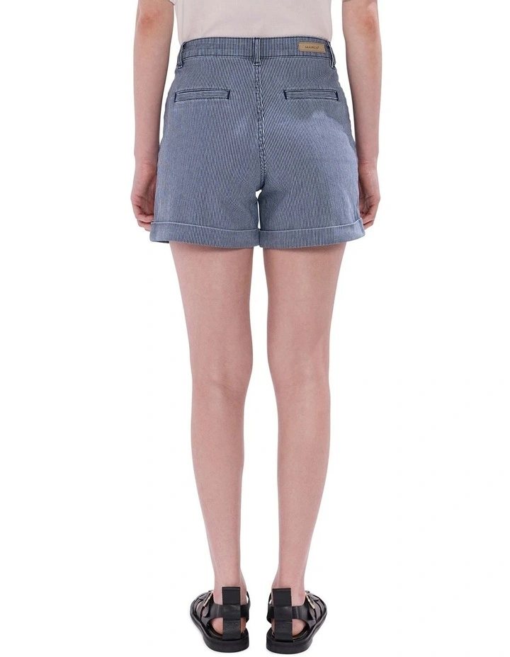 Rail Road Denim Short in Navy Stripe image 4