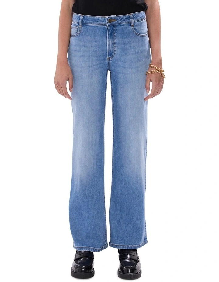 Andy Straight Leg Jean in Crete Blue image 2