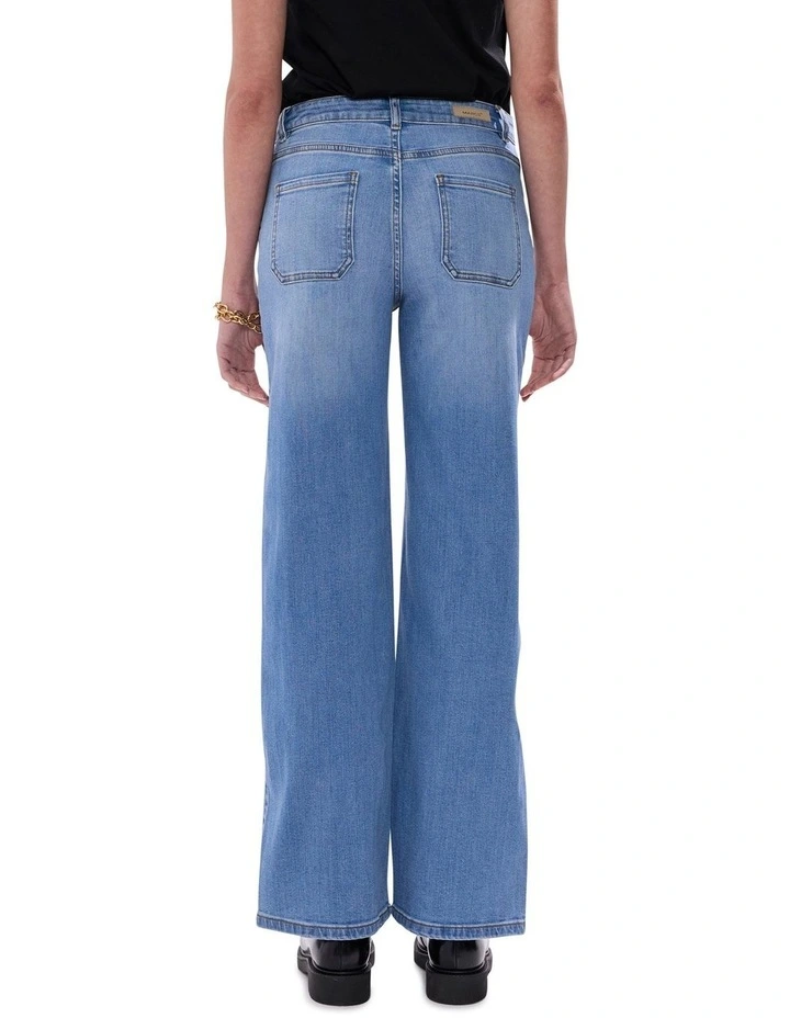 Andy Straight Leg Jean in Crete Blue image 3