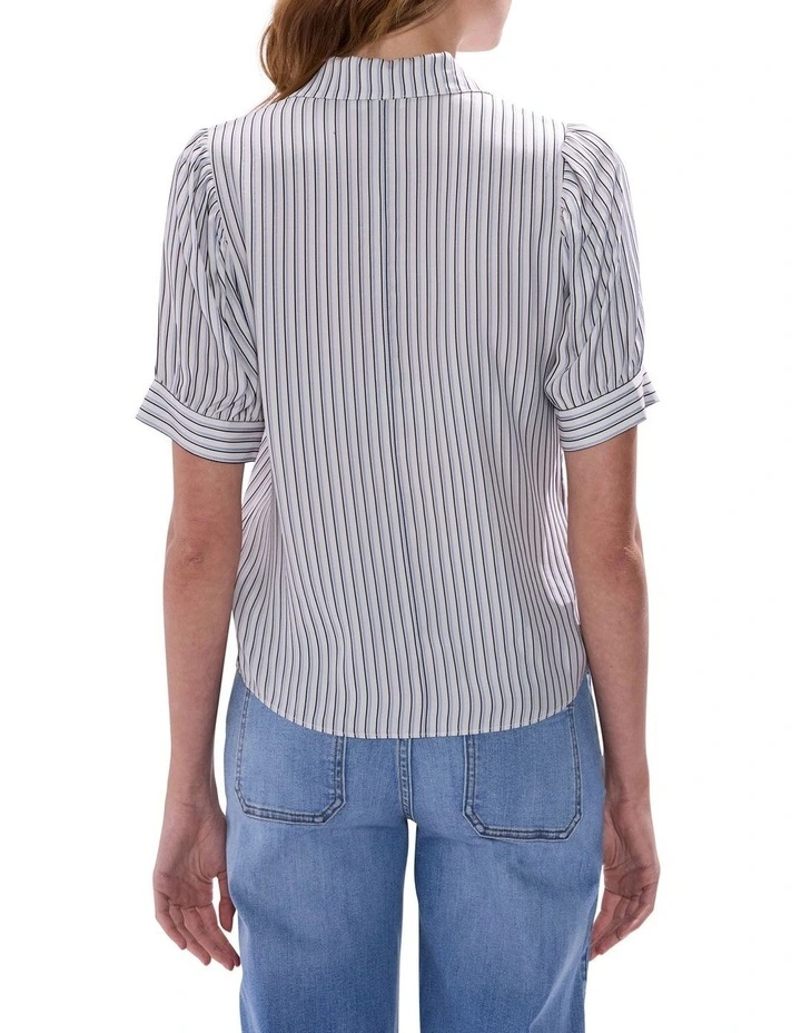 Cormac Shirt in Blue Stripe image 4