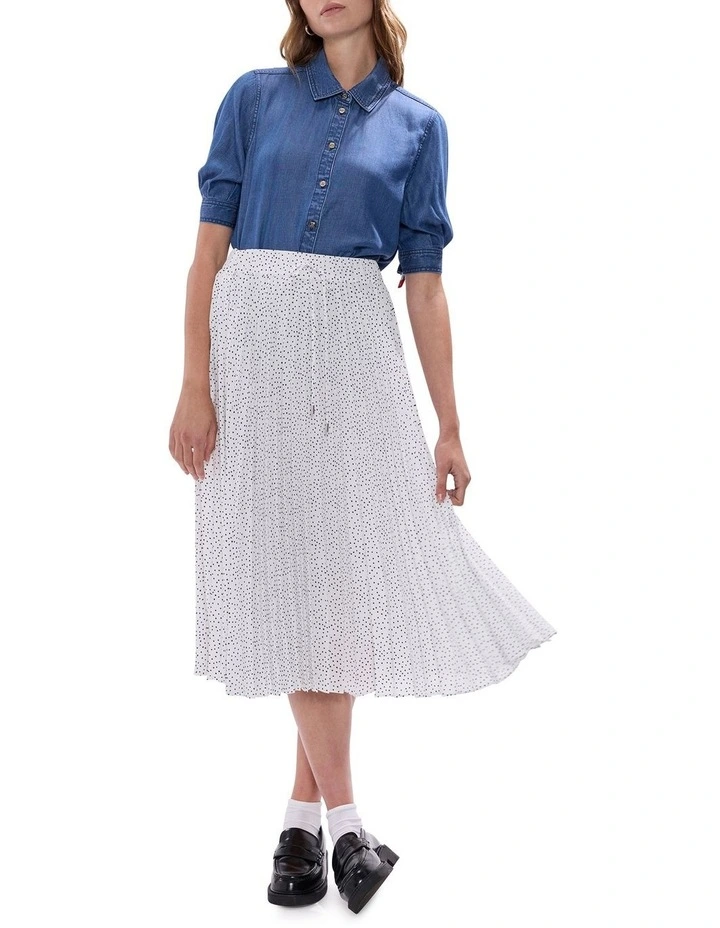 Deanna Chambray Shirt in Calabria Blue image 2