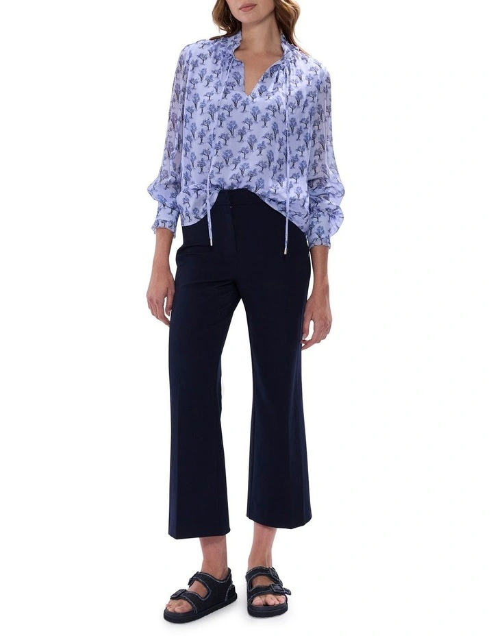 Take On Tree Blouse in Pearl Blue image 2