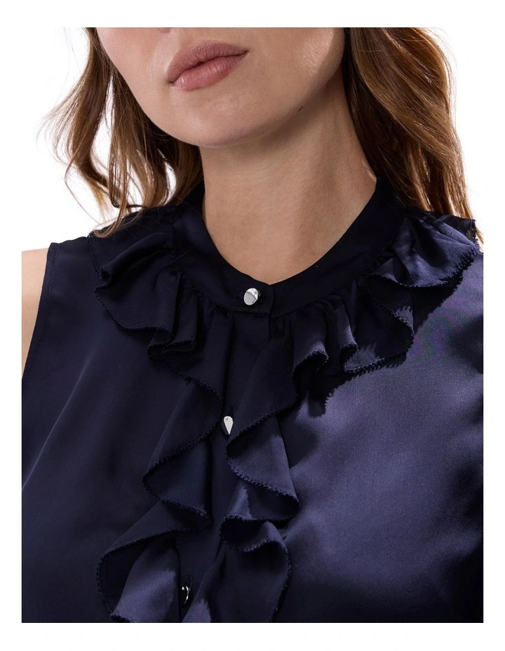 Maeve Frill Top in Midnight image 3