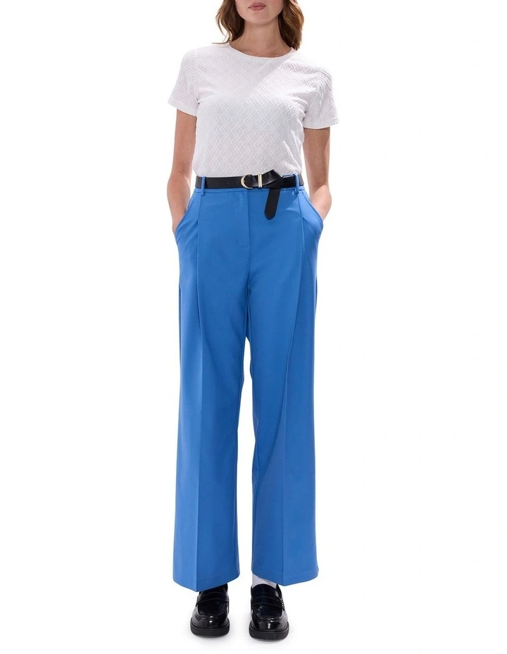 Thea Textured Lace Tee in Ivory image 2