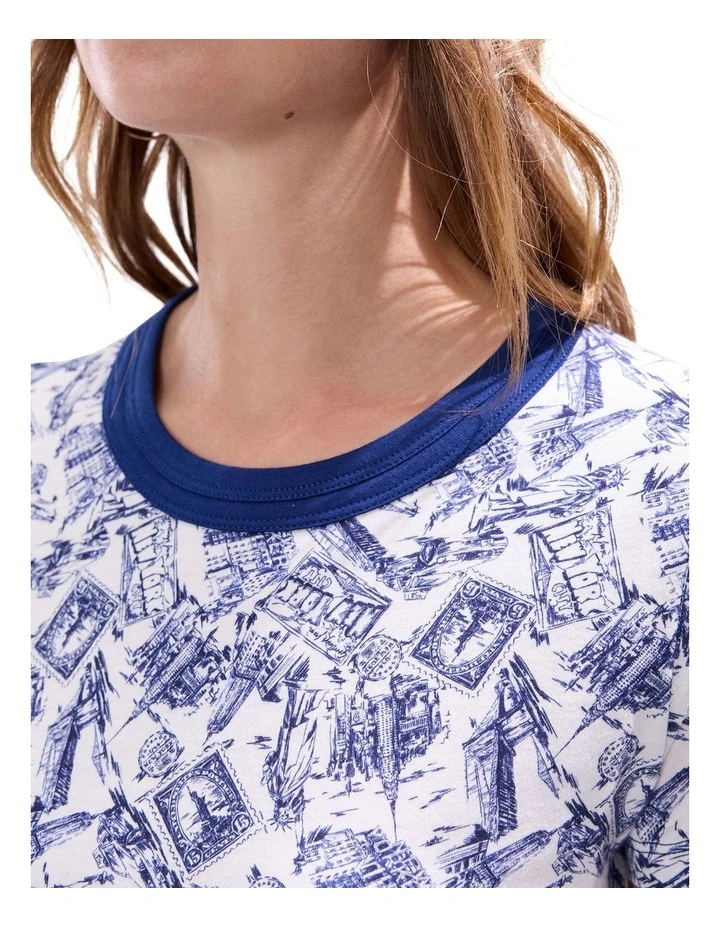 You Mean The Post To Me Tee in Ivory Multi image 3