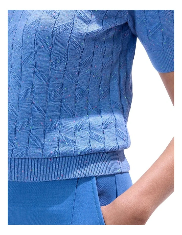 Thorns And Roses Speckle Knit in Bluebird image 3